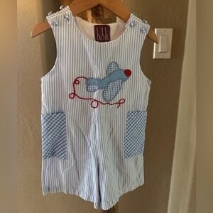 Lil Cactus Airplane John John Onsie Adjustable